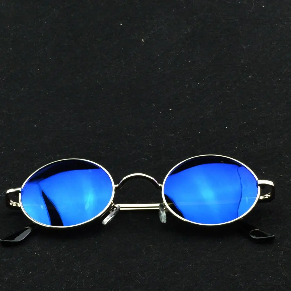 Rock Style Blue Mirror Enhanced Polarized Versatile Sunglasses Men Sun Glasses Women