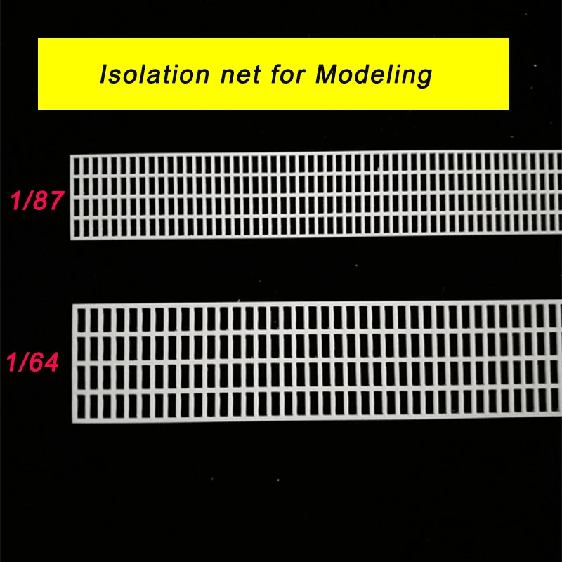 1/64 1/87 Miniature Isolation Net Model Architecture Building Kits Model Material Rectangular Grid Plate Universal Guardrail 1PC