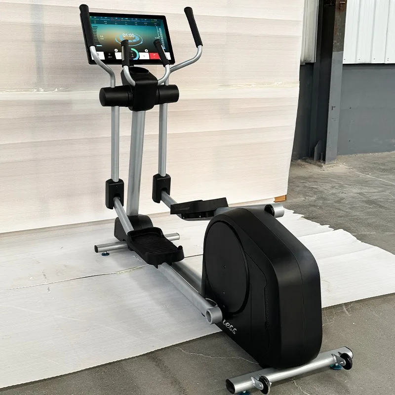 21.5 Inch English Multi-touch Screen Elliptical Trainer Commercial Elliptical Machine Home Gym Cardio Elliptical Cross Trainer