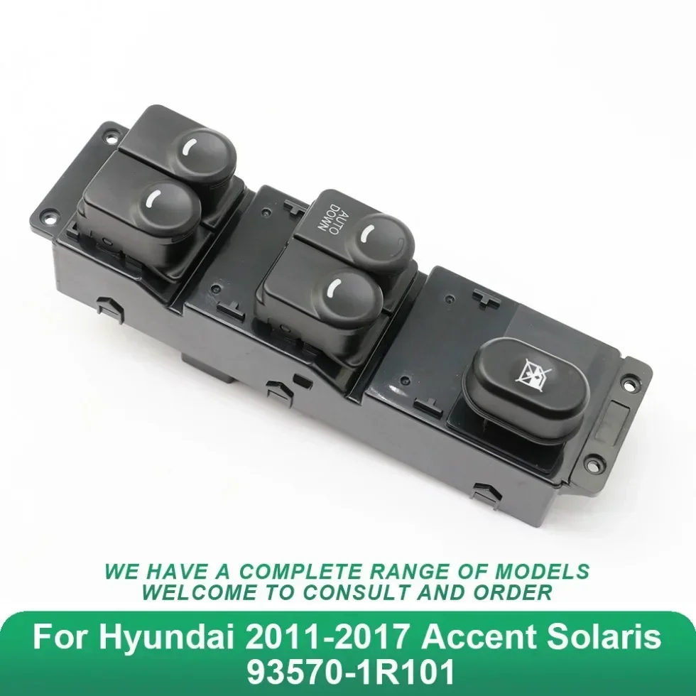 

Nevosa передний левый пассажирский электрический переключатель управления окном для Hyundai 2013-2017 Accent Solaris 93570-1R101 93580-1R000