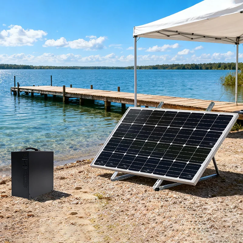 1KW Mini Solar Power Station, Lightweight Lithium Battery Design, Compact Portable Energy Generator for Travel Outdoor