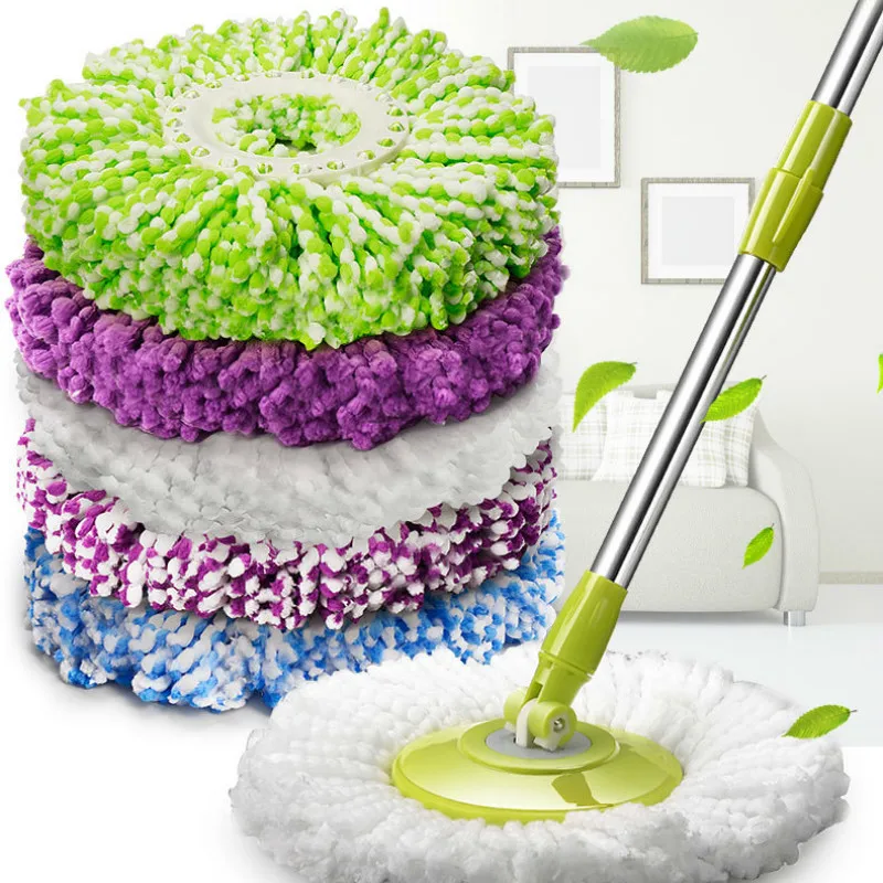 Spin Mop Replacement Heads 304 Stainless Steel Spin Mop Pole Handle Replacement Home Office Floor Cleaning Scraper Tool Kit