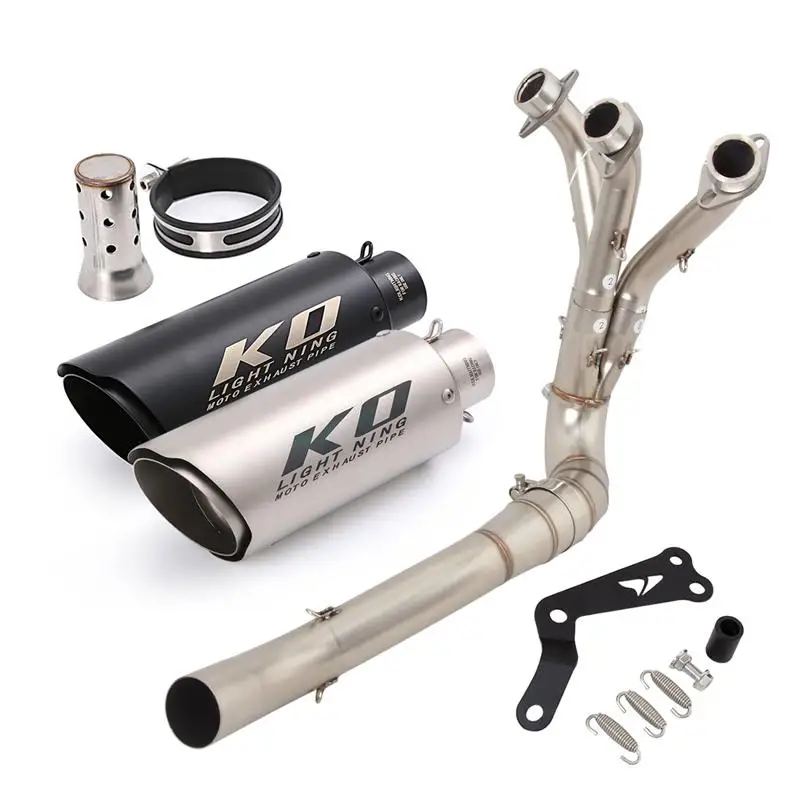 For YAMAHA Tracer 9/9GT 2021-2024 MT09 FZ09 2020-2024 XSR900 Motorcycle Exhaust Muffler Tail Pipe Header Link Tube DB Killer