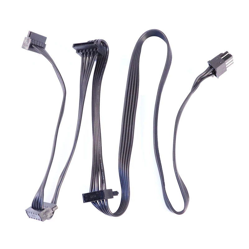 جهاز كمبيوتر شخصي خادم القرص الصلب 6Pin 1 ذكر إلى 4 أنثى كابل الطاقة الخائن