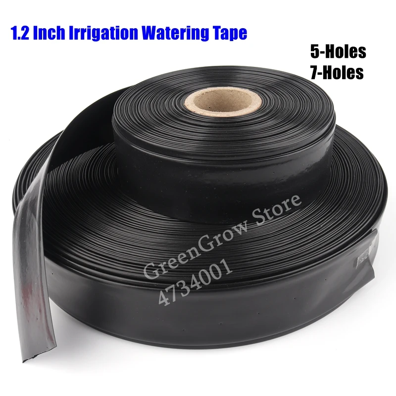 

10~100m 1.2" Φ32mm Agriculture Irrigation Watering Tape Garden Farm Water Saving Irrigation Fruit Tree Lawn Spray Water Hose