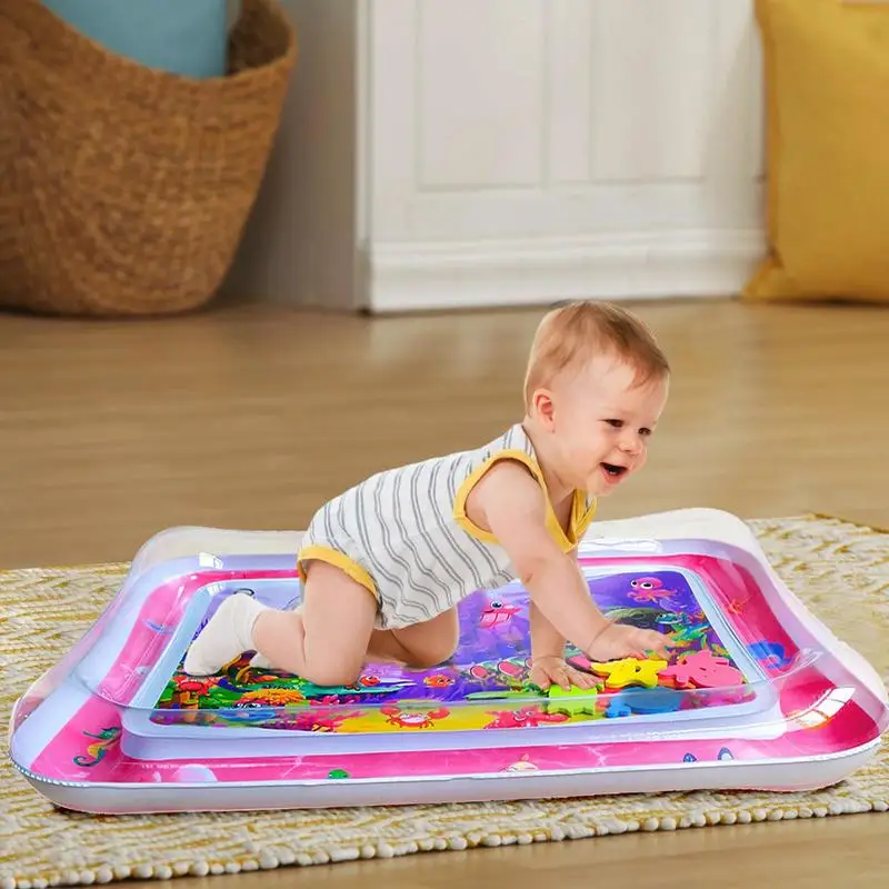 Baby Kids Water Playing Pad Cushion Educational Toys Gift 100cm Toddlers Crawling Water Play Mat Funny Time Pad Sensory Toys