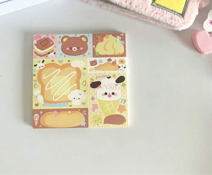 1 libro Simpatico quaderno a forma di cartone animato con alto valore estetico, quaderno per studenti con note strappabili, blocco note e quaderno