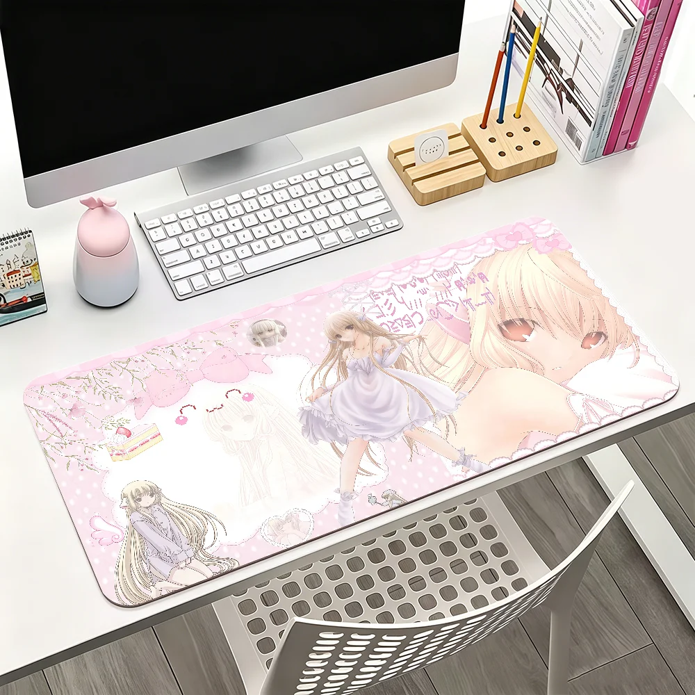 Anime C-Chobits Mauspad für Büro, Gaming und Tastaturen, rutschfest, groß, wasserdicht