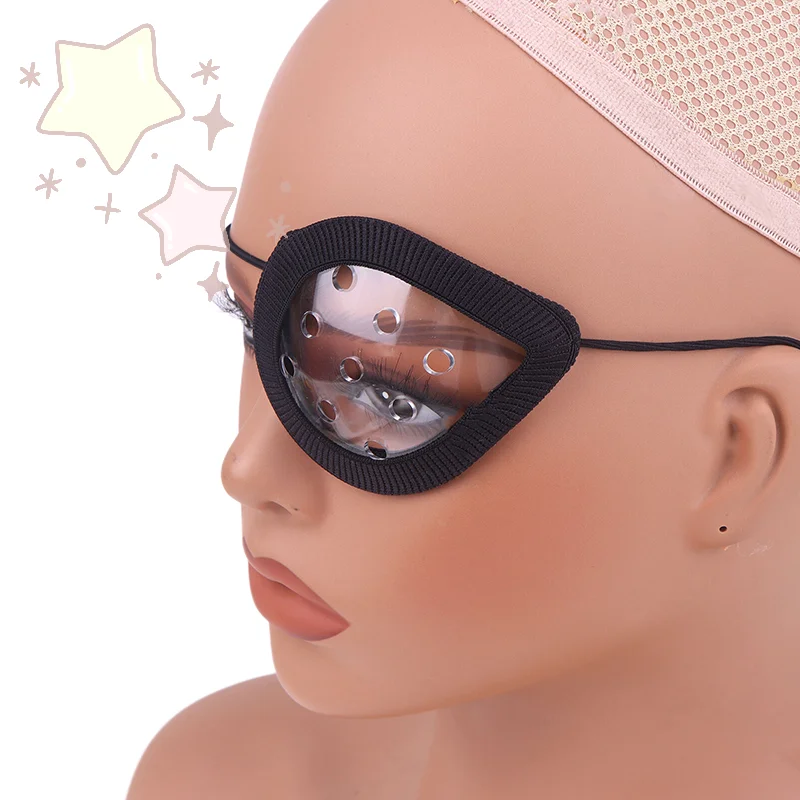 Mascarilla de ojos transparente porosa para cirugía post oftálmica, cubierta de protección contra colisiones con comodidad de ribete suave