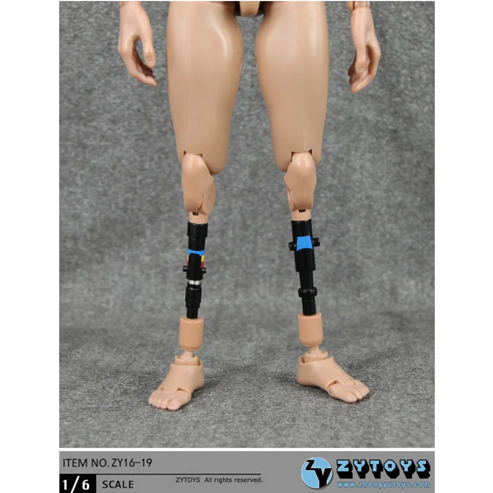 Figura accessori scala 1/6 2 pezzi connettore gamba corpo protesi in lega flessibile per collezioni di giocattoli modello bambola maschio da 12 pollici