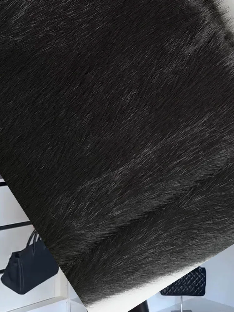 HH Damen Winter Neue Mode Stehkragen Kunstpelz Effekt Mantel mit Knoten Schnalle Kurze Jacke Weibliche Casual Warme Lose outwear