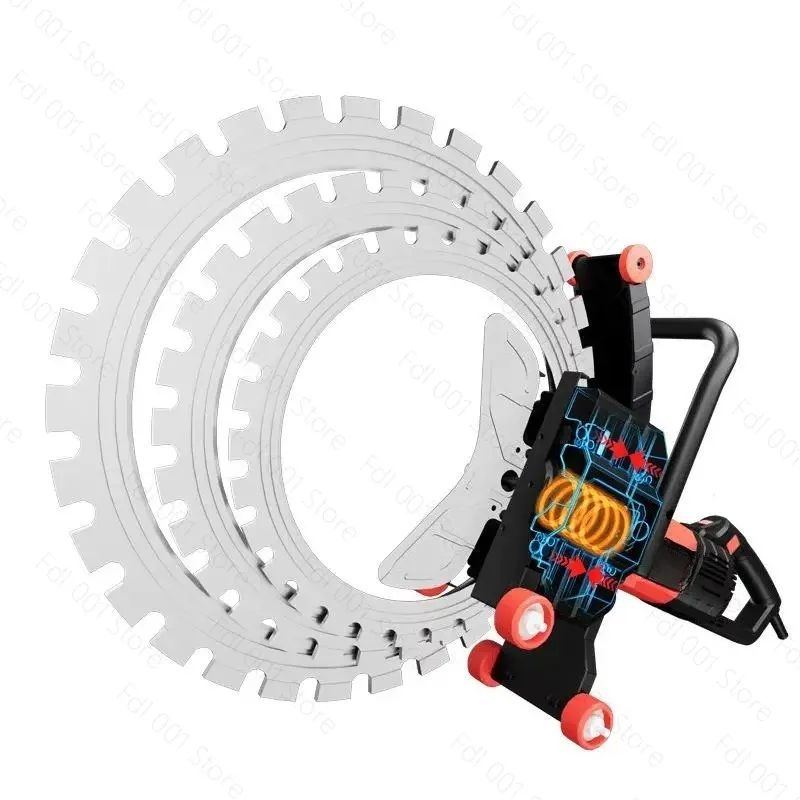 High Frequency Dust-free Circular Saw New Handheld Motor Engine, Gear Concrete Cutting Machine