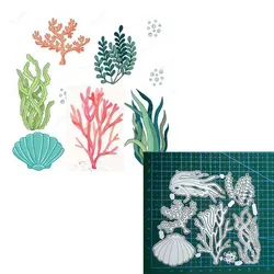 seaweed Metal Cutting Dies Mold Scrapbooking Decoration Paper Cards Craft Knife Mould Blade Punch Template Embossing Stencils