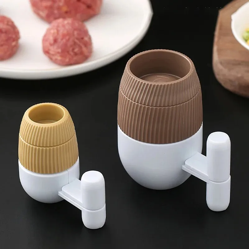 2pcs/set Meatball Maker Non-Stick DIY Meat Stuffed Sandwich Meatball Shaper Meat Tools Kitchen Fish Ball Rice Ball Making Mold