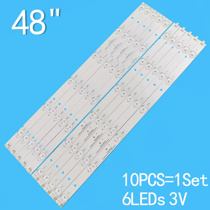 1 set=10PCS LED backlight strip, 48 