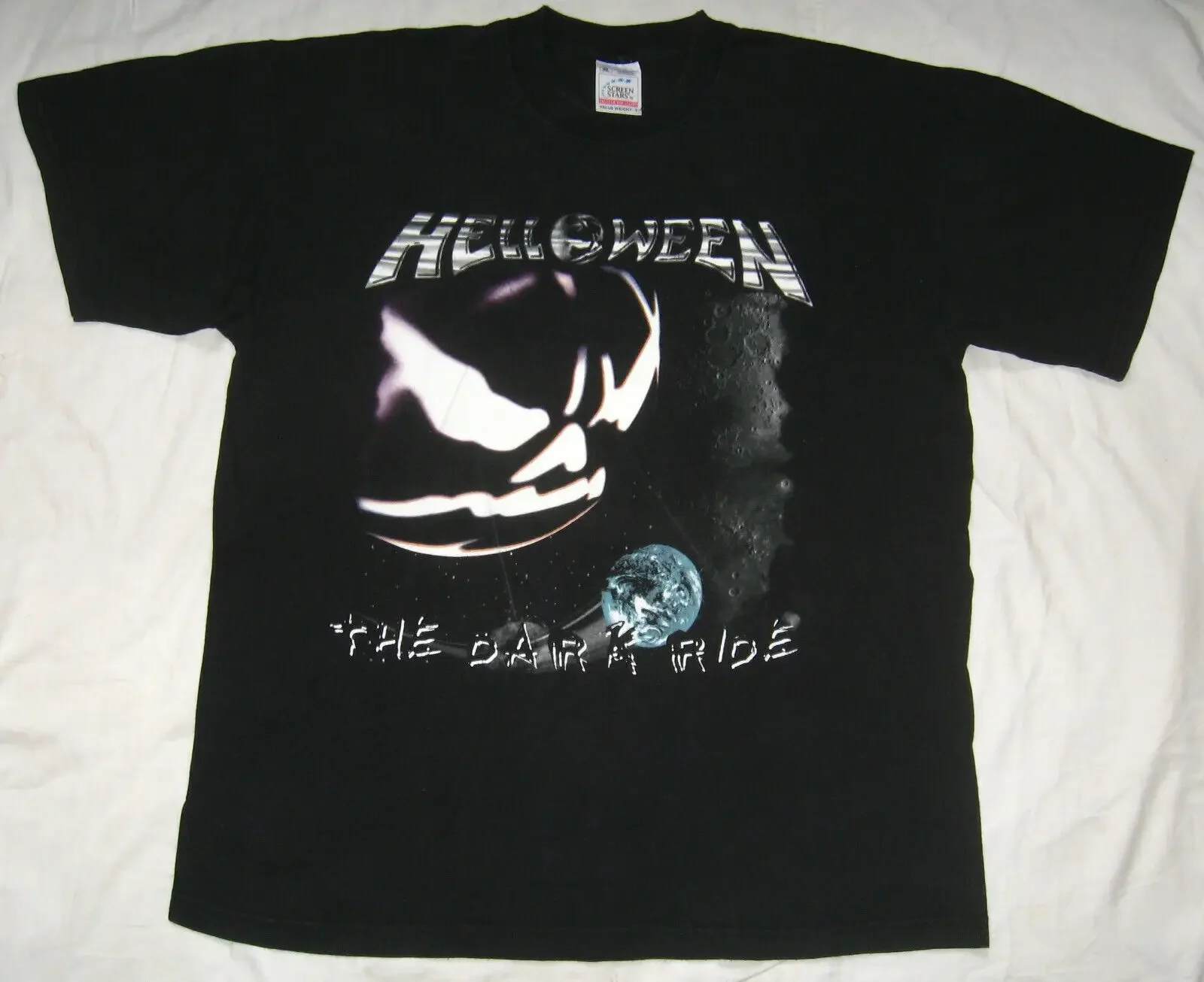 Vintage T-Shirt Helloween. Album The Dark Ride 2000 Year Gamma Ray Stratovarius