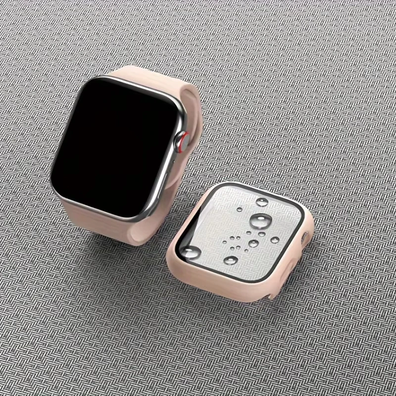 Glass+cover For Apple Watch Case series 9 8 7 6 5 4 3 SE 44mm 40 45mm 42-38-41mm bumper Screen Protector apple watch Accessories