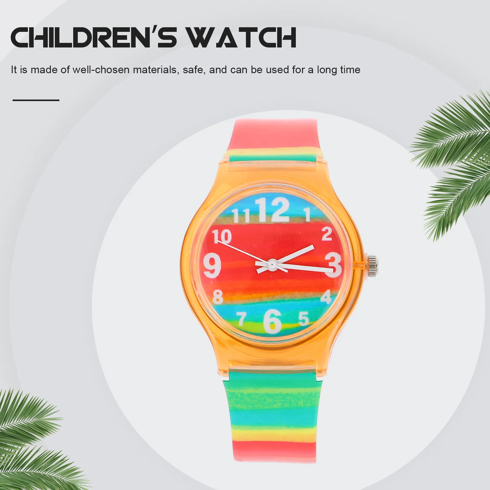 Student Watch Silicone Band Quartz Movement Stylish Design For Daily School Shopping Party Wear Student Fashion Wrist