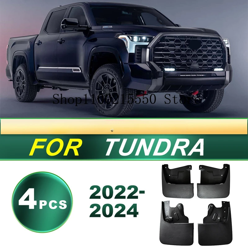 For Toyota Tundra 2022-2024 Front Rear Car Splash Guard Mud Flap Fender Dirtboard Accessories