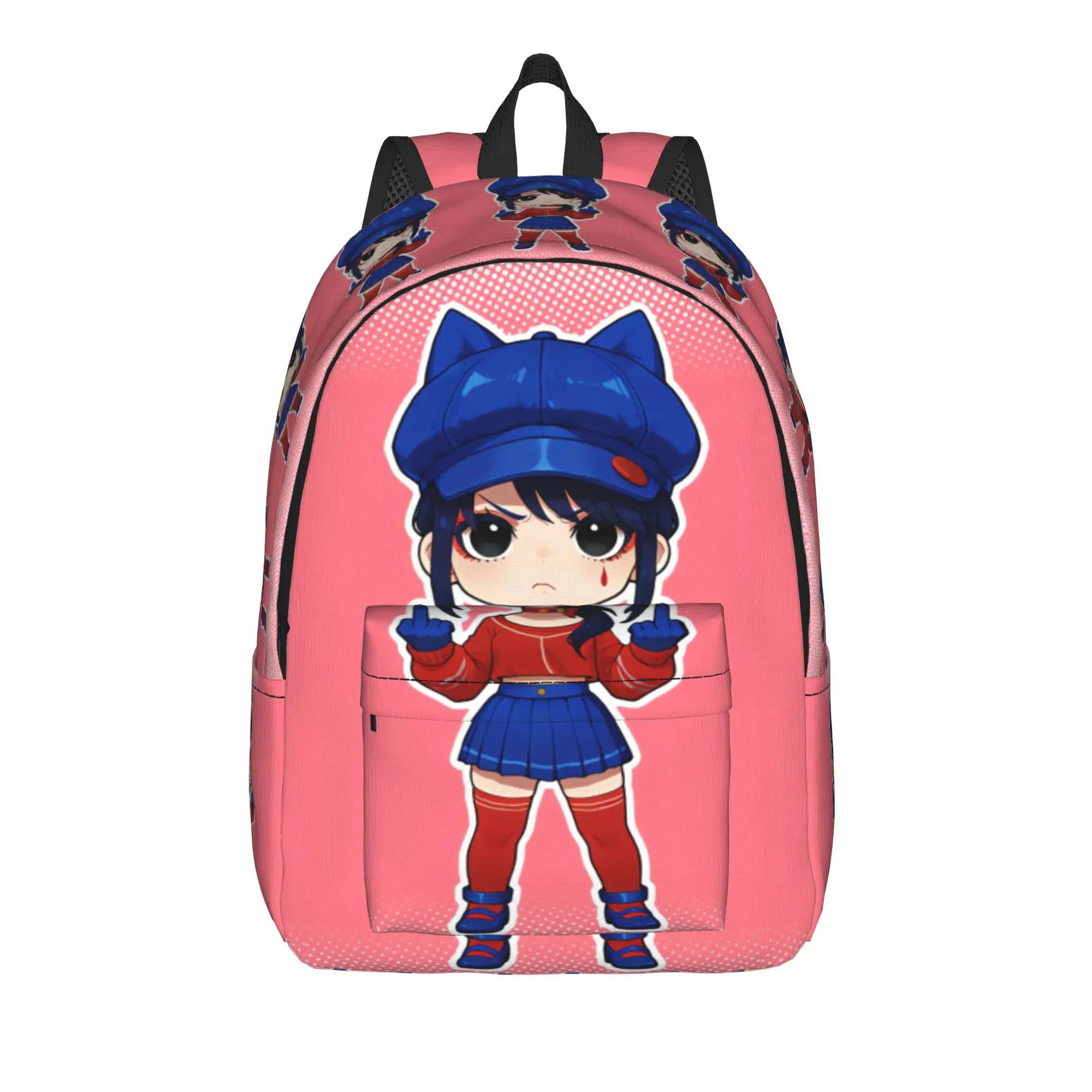Game Miside Series Print Backpack Women  Breathable Backpacks Polyester Casual School Bags Travel Custom Rucksack