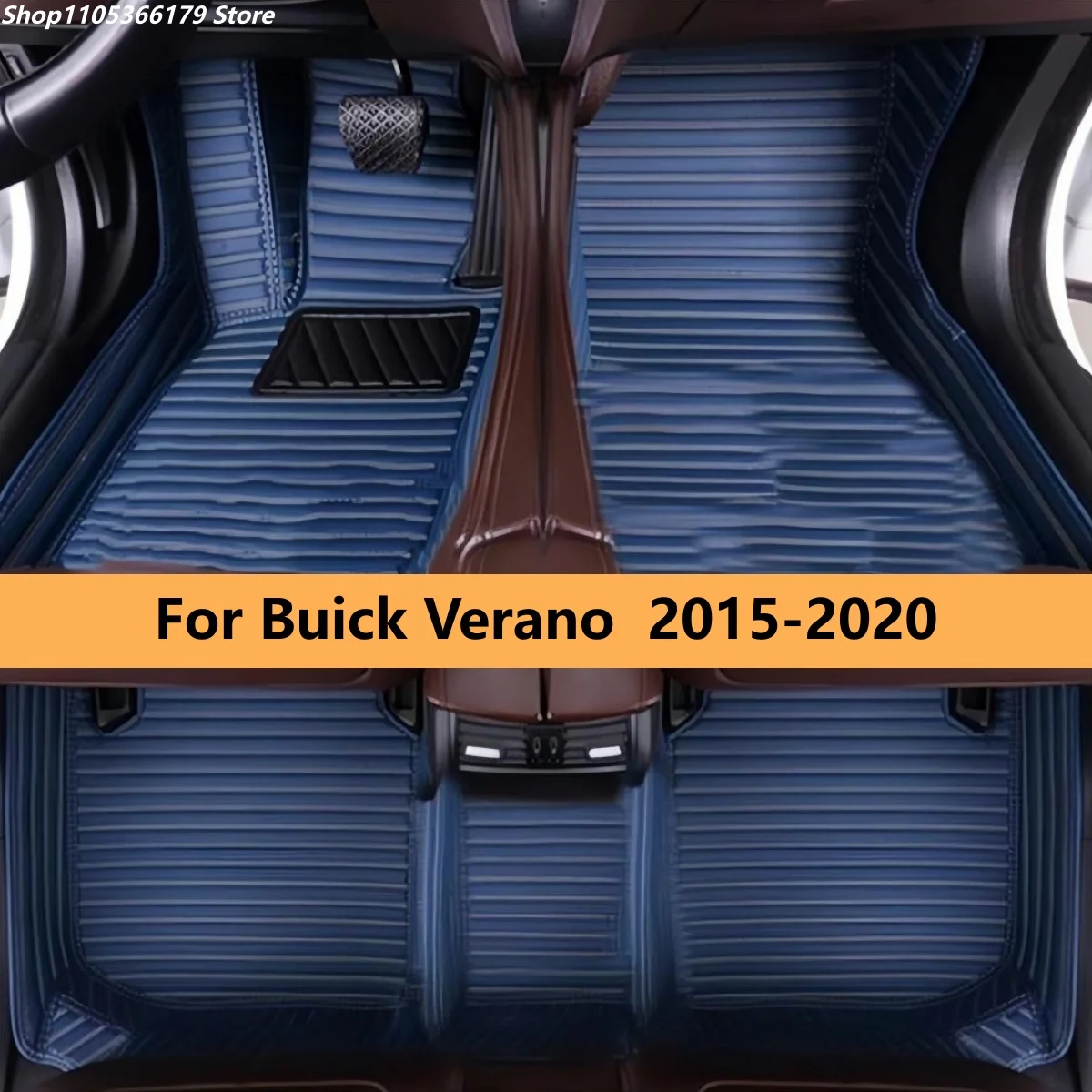 

Кожаные автомобильные коврики для Buick Verano 2015-2020 годов выпуска, полный комплект, индивидуальный дизайн, ковровые покрытия, кожаные коврики для ног.