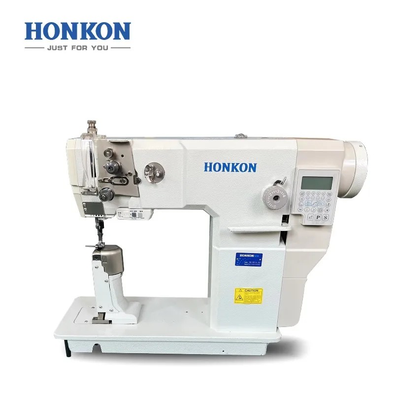 High Quality HK-8910 Computerized Single Needle Mixed Feeding Direct Drive Post Bed Sewing Machine
