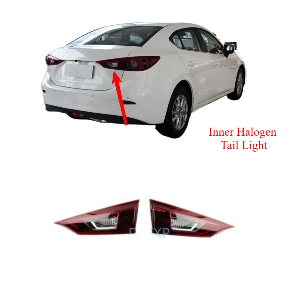 

Цельный внутренний галогенный задний фонарь для Mazda3 седан без лампы, задние фонари для Axela, указатель поворота парковки для M3