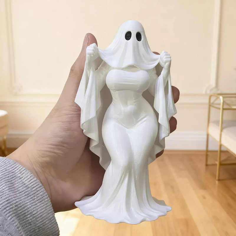 Halloween Ghost Lady Ornament Dark Atmosphere Ghost Mother Halloween Gift Decoration Home Desktop Ornament Crafts Perfect Gifts