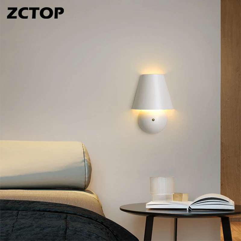 

LED Touch Wall Lamp Bedside Wall Light With touch switch For Living Room Bedroom Decor Wall Sconce White/Blue/Pink/Green 8W 220V