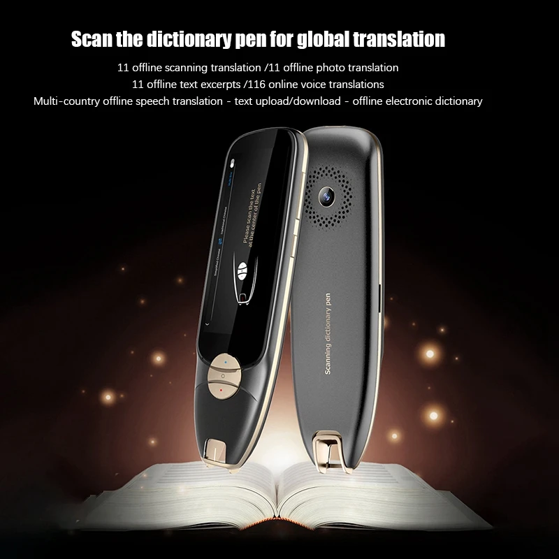 

Smart 116 Language Voice Translator 3.5 Inch Screen Offline+Wifi Translation Pen Scanning Translation Pen Dictionary Pen