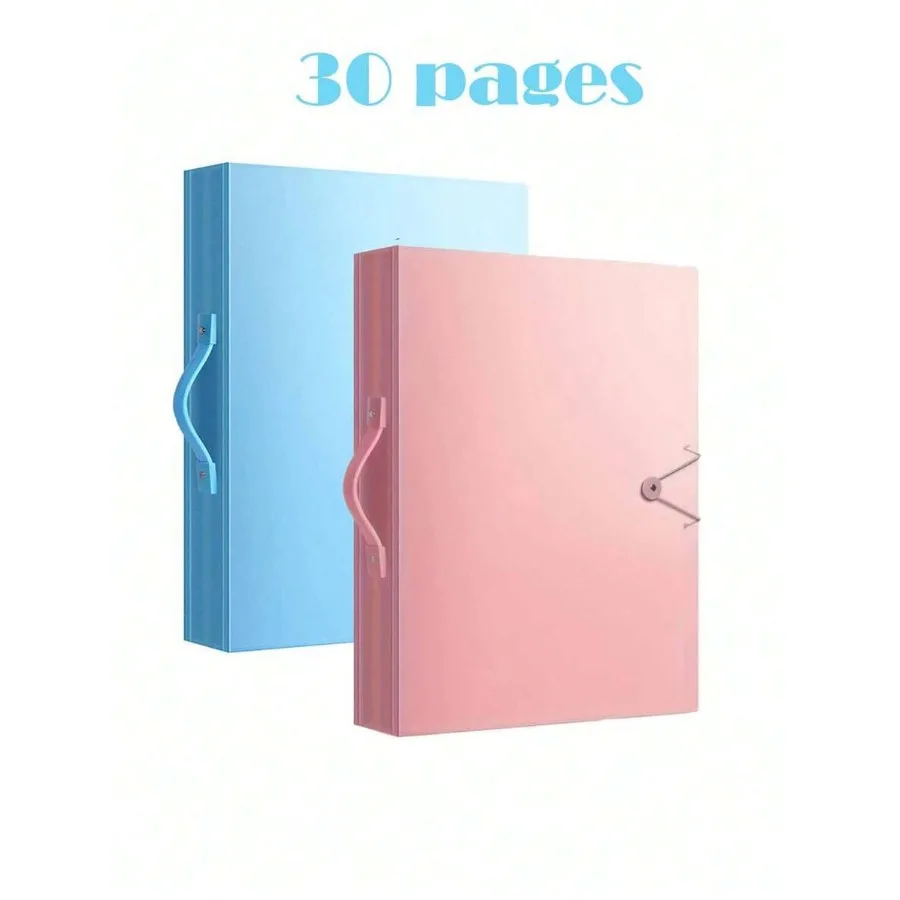 

Альбом для хранения алмазной вышивки на 30 страниц формата А3 с ручкой, портативный, в комплекте с 30 защитными страницами для художественных принадлежностей, двусторонний