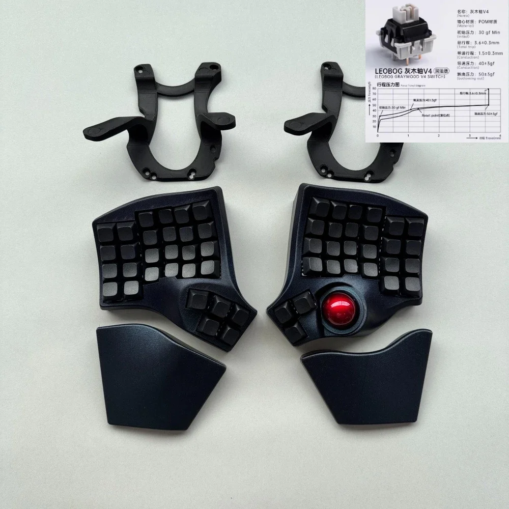 Charybdis MK2 分割キーボード ワイヤレス トラックボール