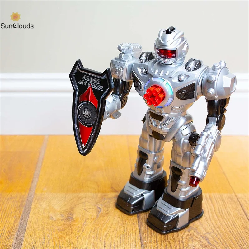 large Remote Control Robot for Kids – Superb Fun Toy Robot – Remote Control Toy Shoots Missiles, Walks, Talks & Dances