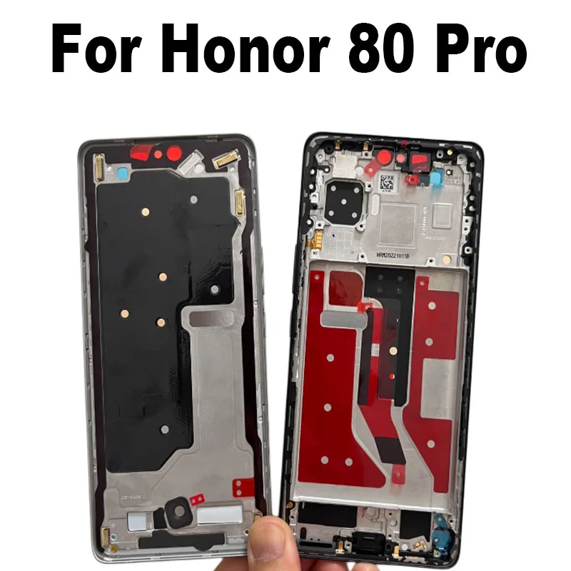 Carcasa de bisel frontal para Huawei Honor 80 Pro, 6,78 ", soporte Lcd, placa trasera, chasis, ANP-AN00