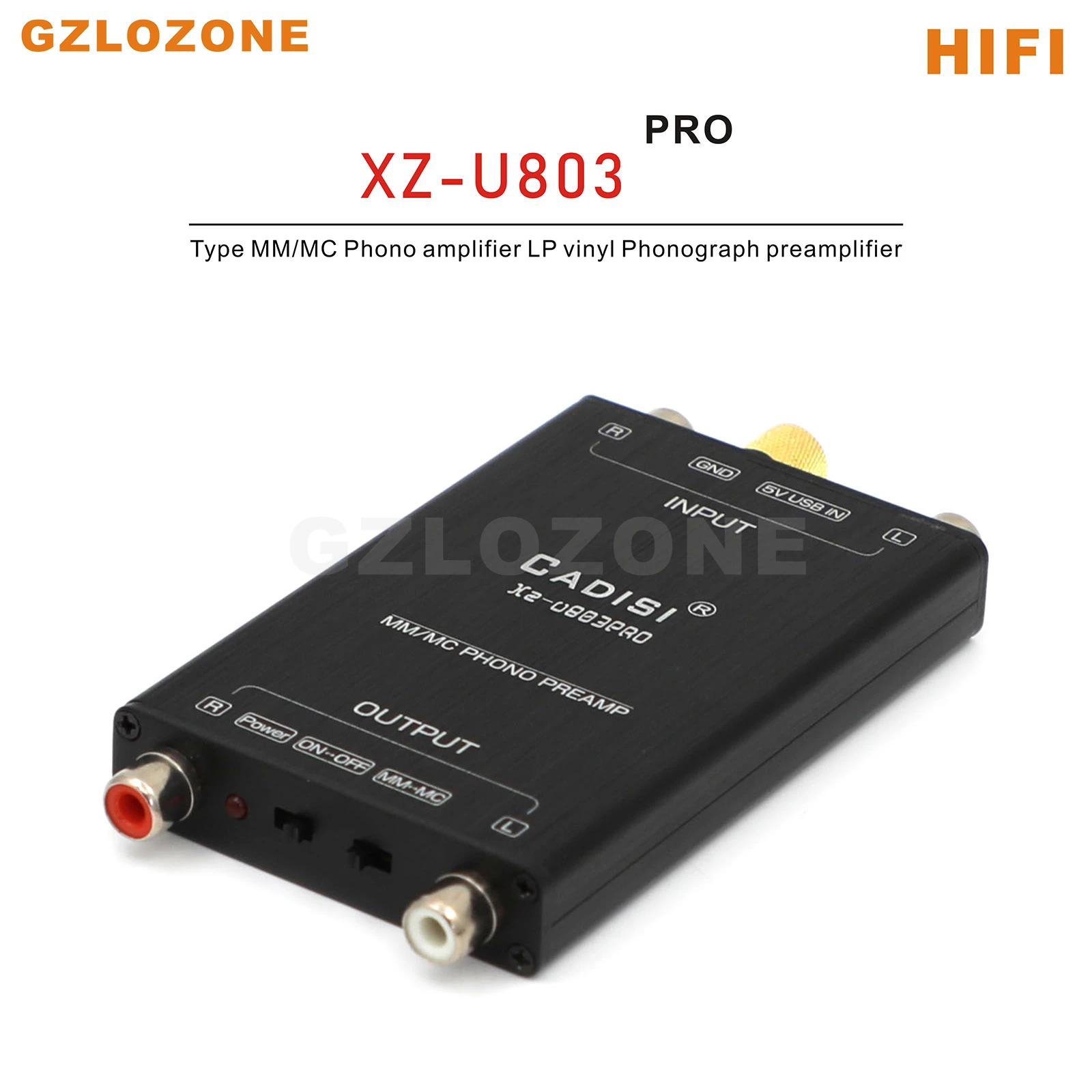 

XZ-U803 Pro HIFI Type MM/MC Phono amplifier LP vinyl Phonograph preamplifier