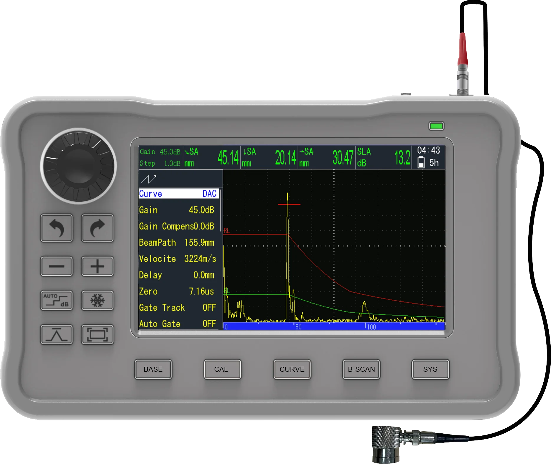 UFD600 Ultrasonic flaw detector workpiece internal subtle defect detection portable equipment flaw detector