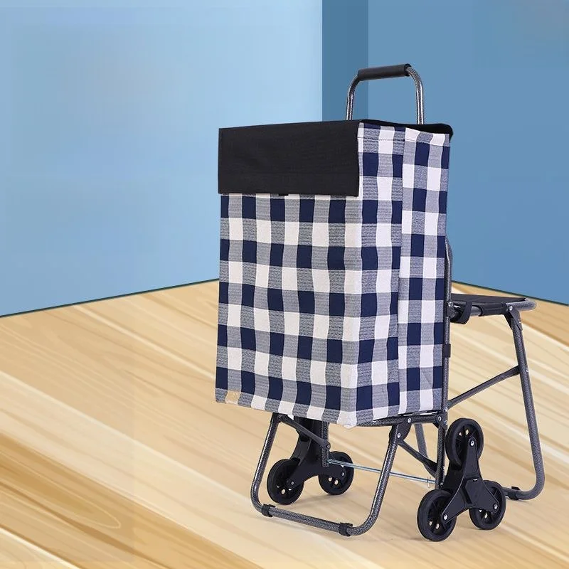 stainless-steel-hand-pulled-shopping-cart-elderly-vegetable-buying-stair-climbing-pull-rod-small-trolley-foldable-cart