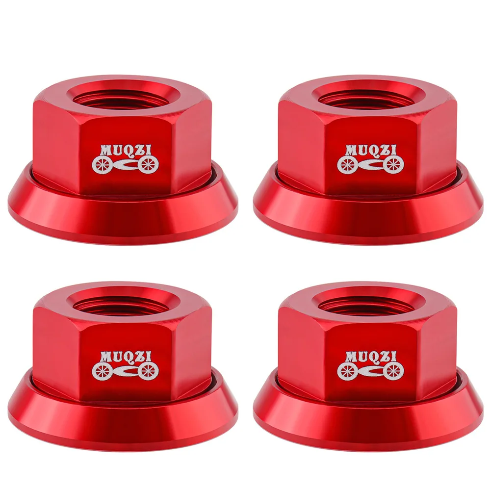 

Track Wheel Screw Hub Nut Aluminum Alloy Bicycle Bike Fixie For Rear Gross Weight 15g Material Parts Tool 4Pcs