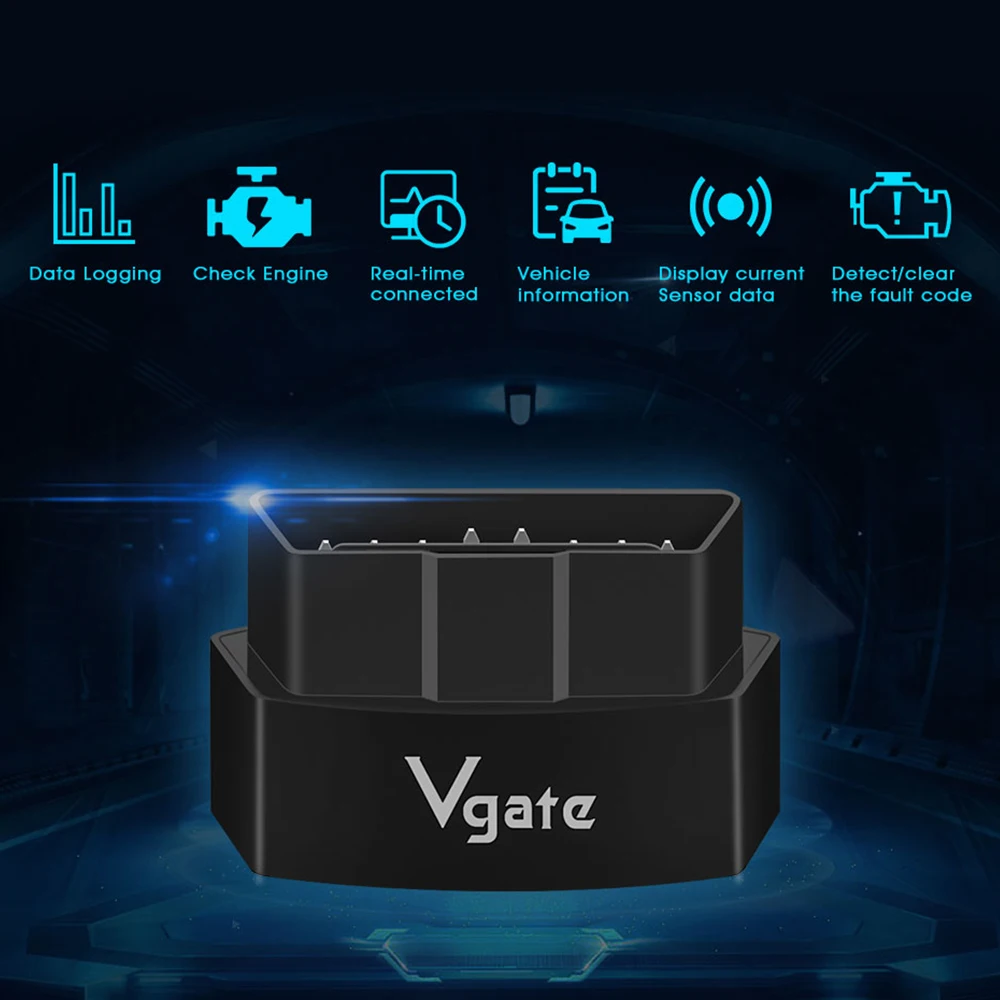 Vgate iCar3 Wifi Bluetooth for IOS/Android OBD 2 OBD2 Auto Diagnostic tool ELM327 Car Code Reader OBD Scanner pk elm 327 V1 5