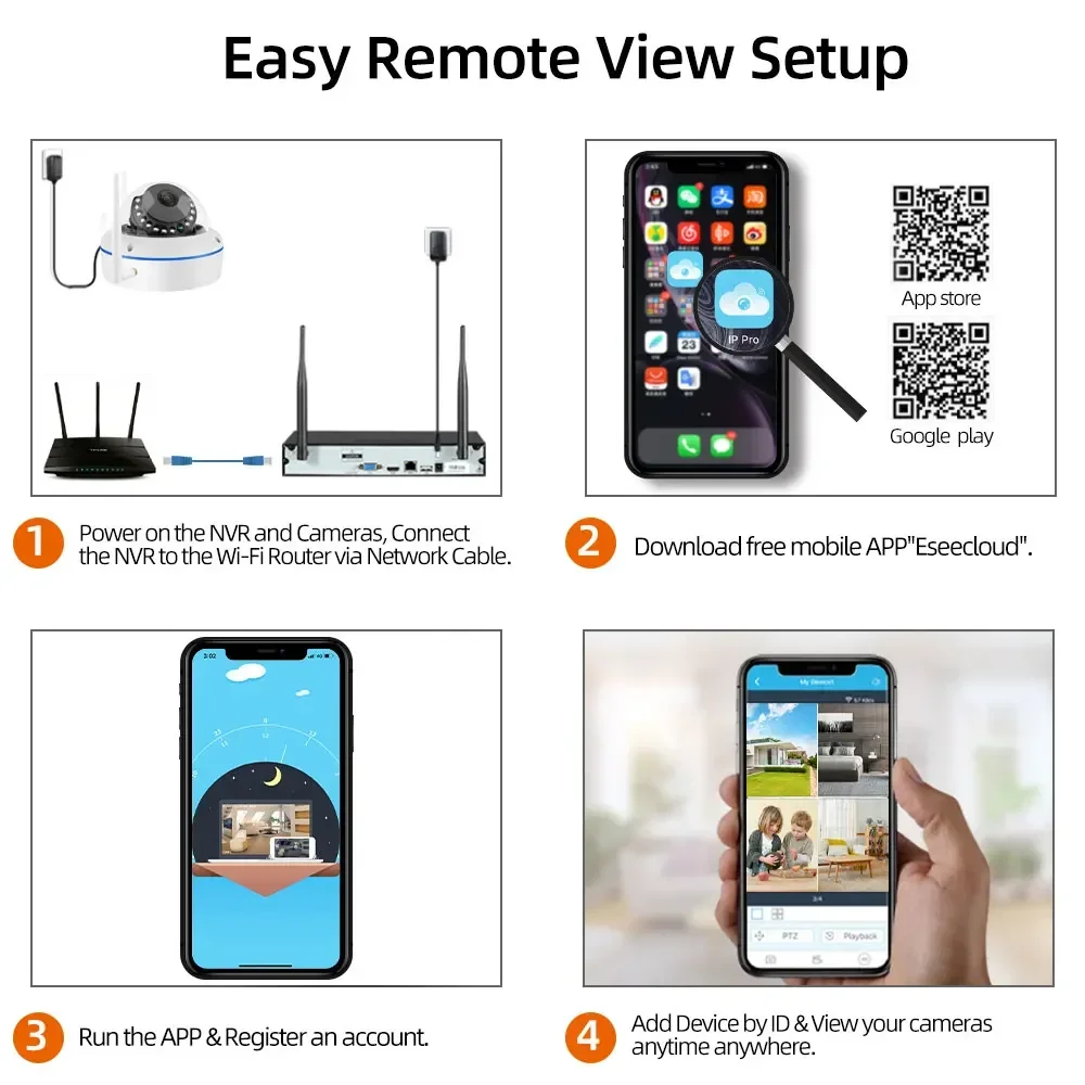 5MP Wifi IP caméra système de sécurité 16CH NVR Kit maison plafond dôme caméra système de Surveillance vidéo Kit intérieur sans fil CCTV ensemble