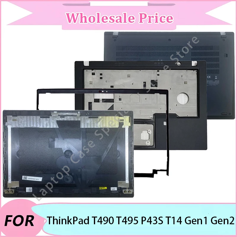 

New For ThinkPad T490 T495 P43S T14 Gen1 Gen2 Case/Laptop LCD Back Cover/Front Bezel/Palmrest/Bottom Case/Hinge