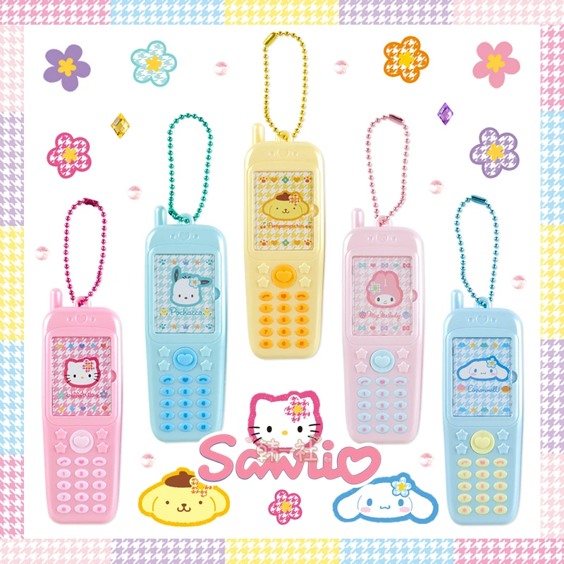 2023 Sanrio Cell Phone Pendant Hellokittys Melody Pompom Purin Cinnamoroll Kuromi Pochacco Keychain Backpack Decorative Hangings