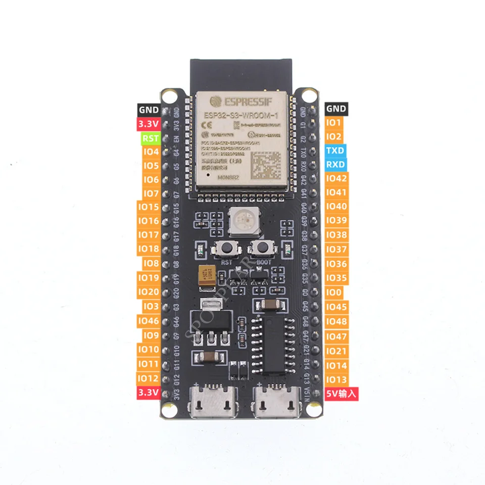 DeepSeek AI Voice Chat Robot ESP32-S3 N16R8/N8R2 WROOM-1-N16R8 DevKitC-1 ontwikkelingsbord
