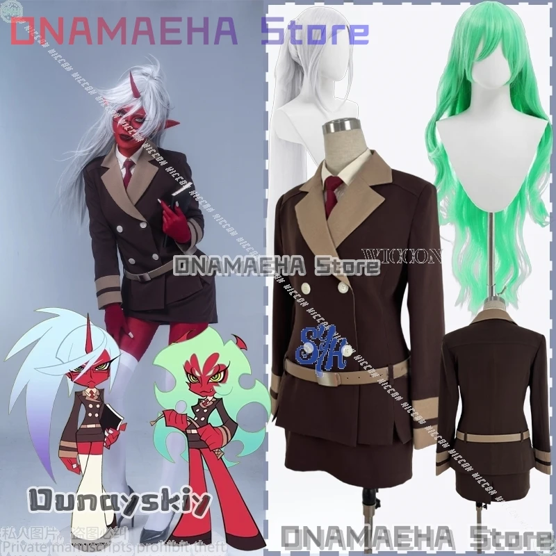 

Kneesocks Scanty Cosplay Panty & Stocking With Garterbelt SE2 Anime Costume School Dark Uniform JK Dress Y2K Fashion Disguise