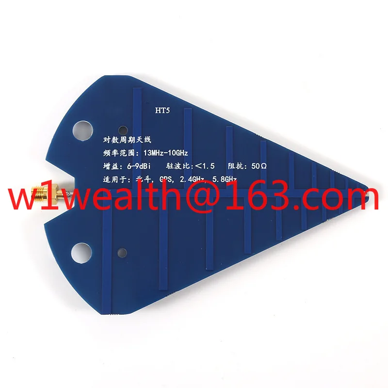 HT5 Antenna UWB Logarithmic Periodic Antenna 1575MHz 2.4GHz 5.8GHz Graphics Transmission Broadband Antenna