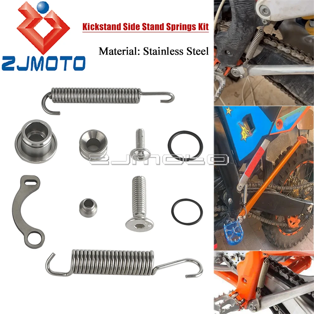 Dirt Bike Parking Side Stand Kickstand Spring Kit For XC/W XCF/-W EXC/-F/-R 200 250 300 350 450 500 530 450XCR-W 400 XCW 2008-16