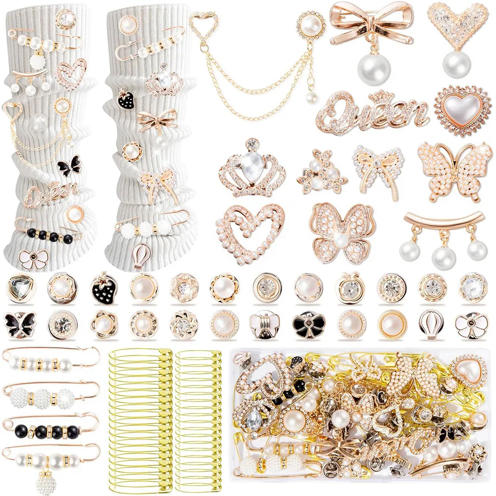 

80 шт. мусорные носки, подвески, набор «сделай сам», для шляпы, одежды, броши и булавки для женщин, подвески для обуви для кроссовок, аксессуары для обуви