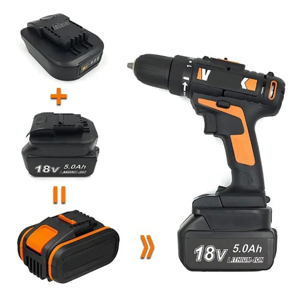 Adaptador y convertidor MTB18OWL para batería de iones de litio Makita, herramientas eléctricas de pie pequeño, naranja, BL1830, 18V