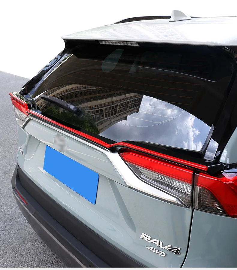 For 2019 2020 New Toyota RAV4 Spoiler High Quality ABS Material Car Rear Wing Lip Spoiler by Primer Color