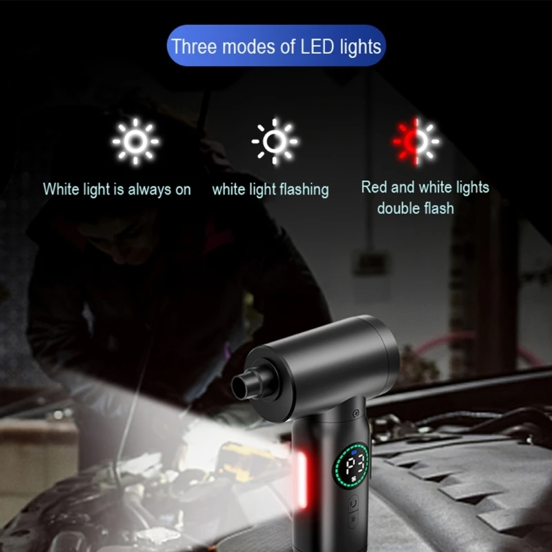 Máy thổi khí không dây mạnh mẽ để làm sạch sâu Máy thổi khí nén cho máy tính xách tay Camera USB có thể sạc lại Dropshipping